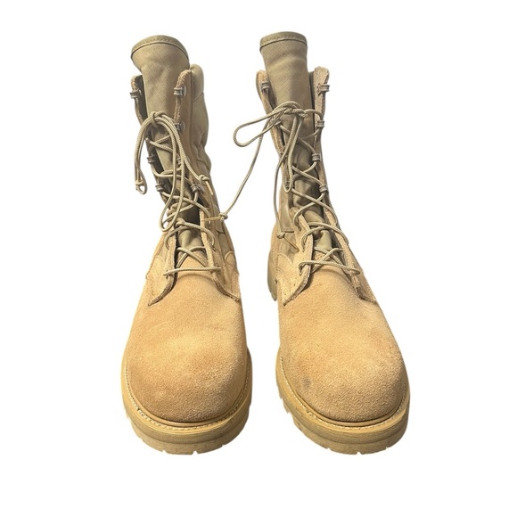 VIBRAM Army Military Combat TAN Flight HOT Weather Desert Boots SIZE 13 - Picture 2 of 7